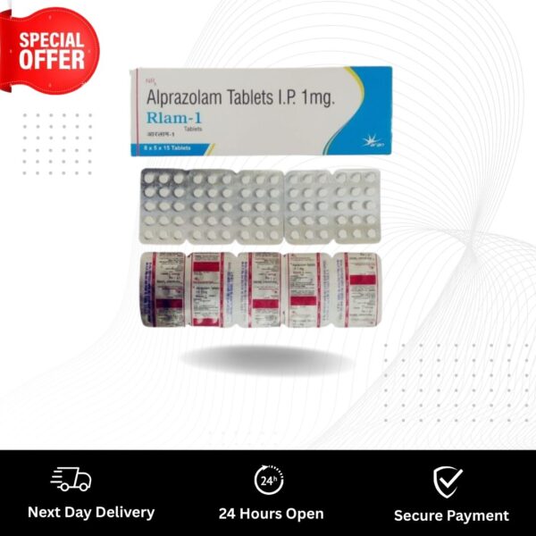 Xanax RLAM 1 1mg Tablets (Alprazolam)